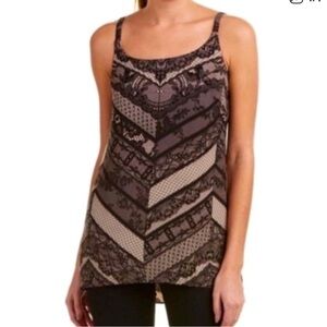 Cabi lace print cami